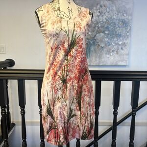 Volt Design Graphic Wearable Art Knit Sheath Dress No. 396 Small